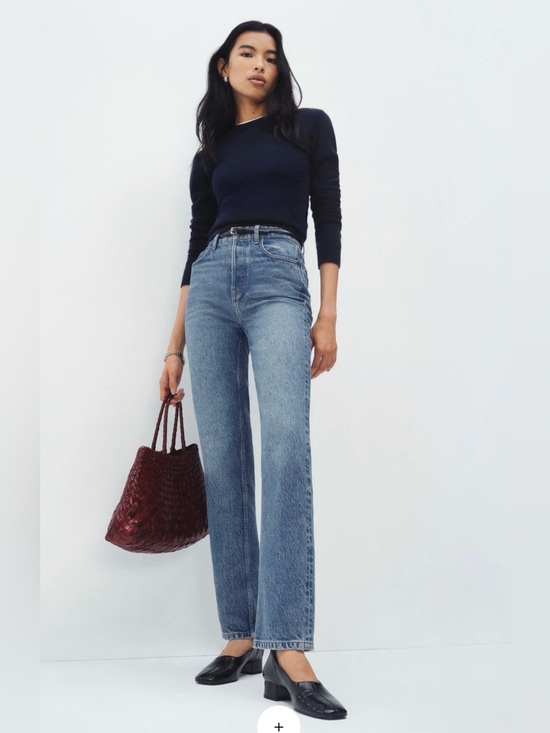Reformation Denim - Reformation Cynthia High Rise Straight Jeans in Colorado: 29